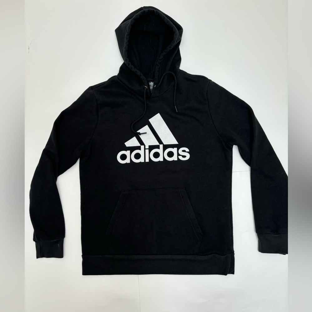 Adidas Golf black logo hoodie‎ M, pullover sweatshirt activewear classic
